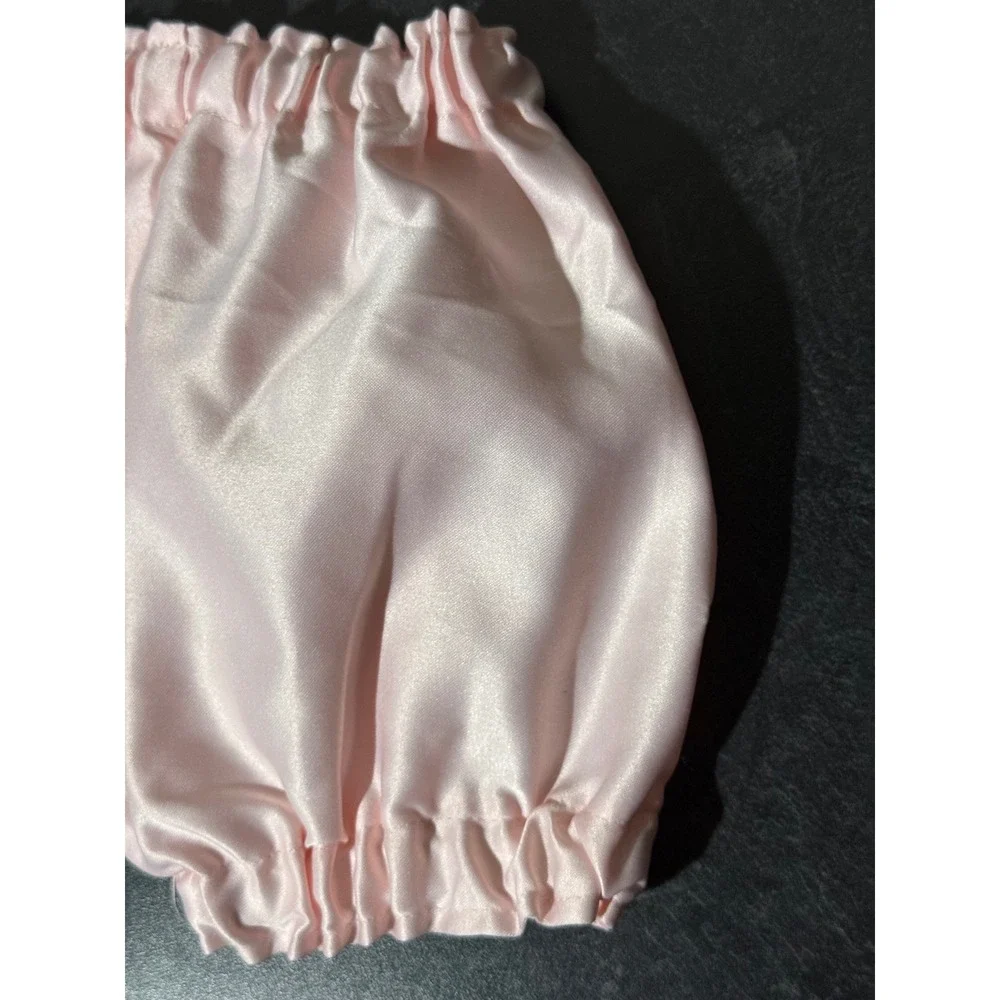 Princess Collection NYC Pink Satin Bloomers Diaper Cover Baby Girls 9M Coquette